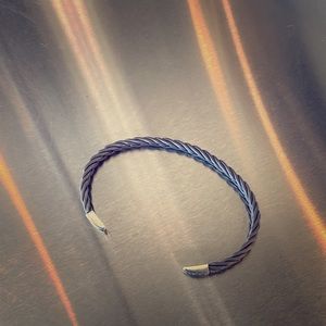 Titanium/silver bracelet